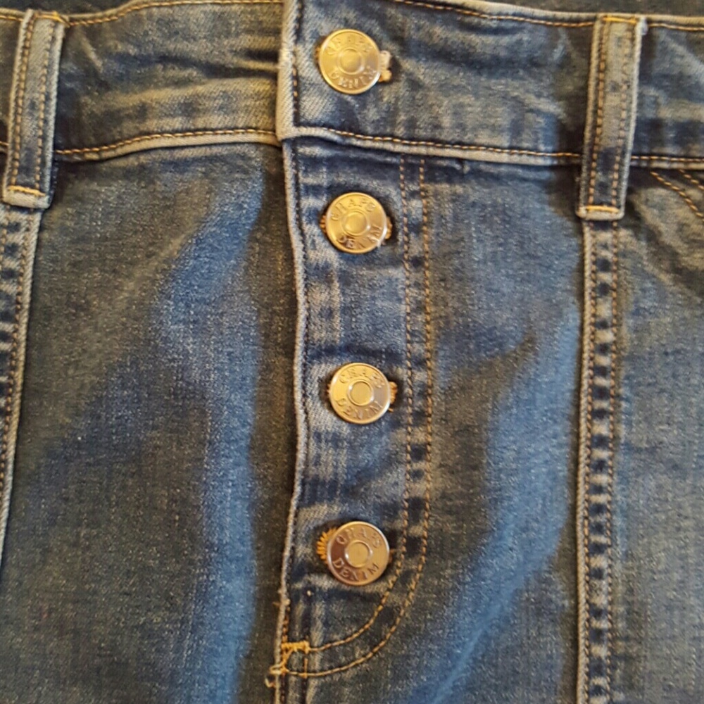 Chaps denim skirt worn 1 time - Picture 6 of 8